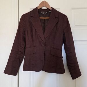 Apt.9 Deep Brown Single-Button Tailored Blazer
